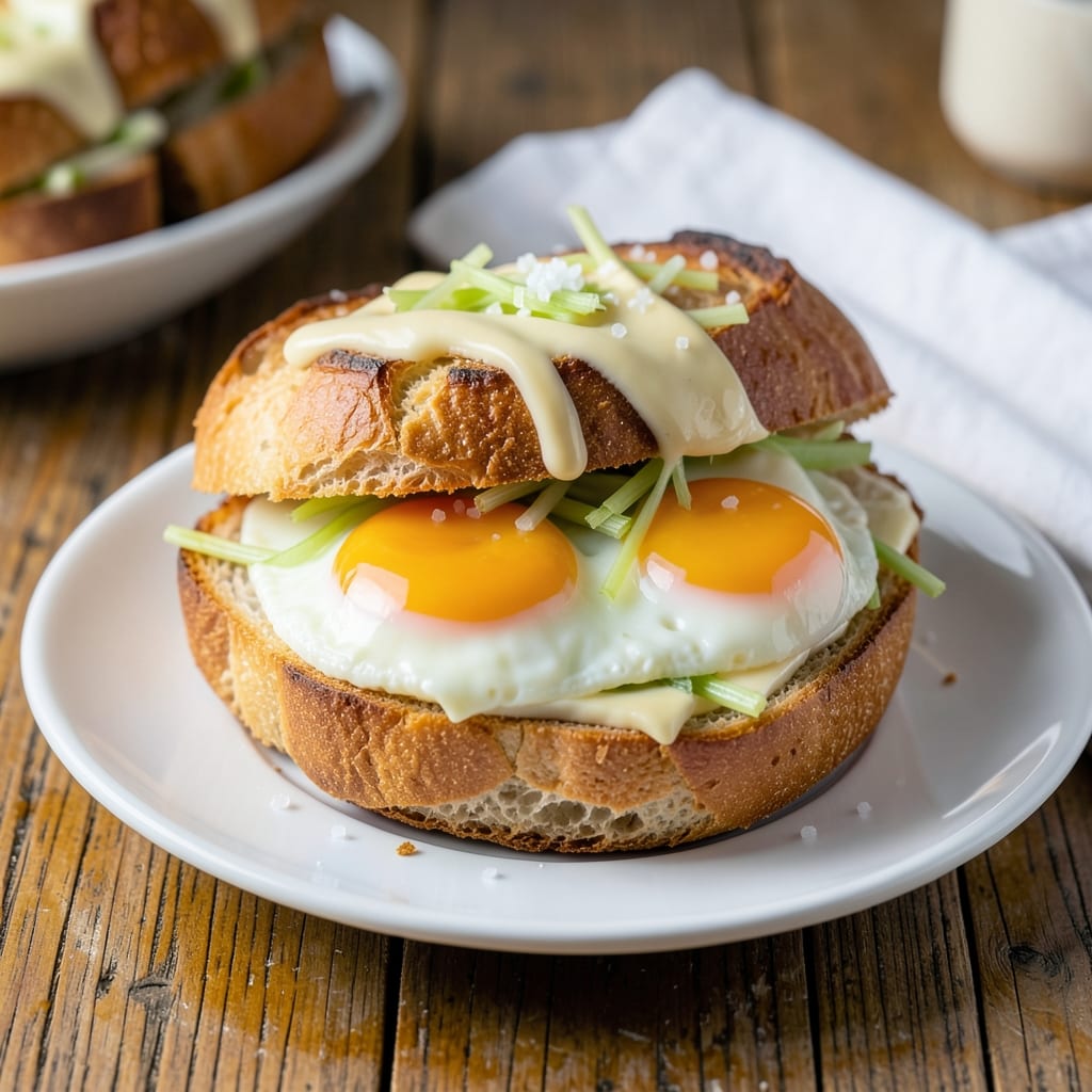 Best Egg Sandwich Recipe Ever: Crispy Celery-Topped Comfort with Golden Yolk Rivers