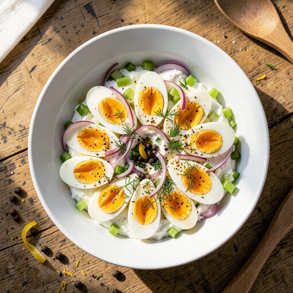 Deli-Style Egg Salad Recipe: Celery-Infused Crunch and Yogurt Creaminess