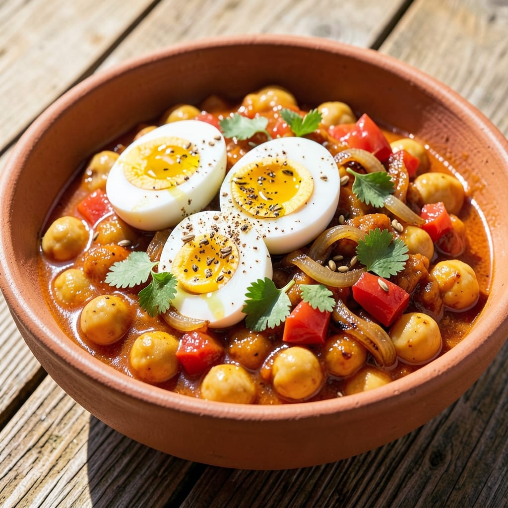 Chana Egg Masala Recipe: Spiced Chickpea and Egg Curry With Bold Aromatics