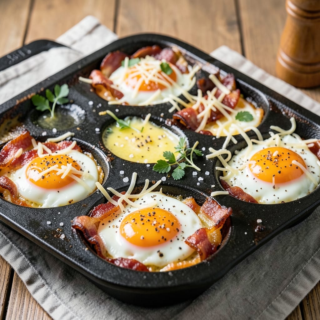 Egg And Bacon In Muffin Tin Recipe: Savory Breakfast Cups With Zero Mess