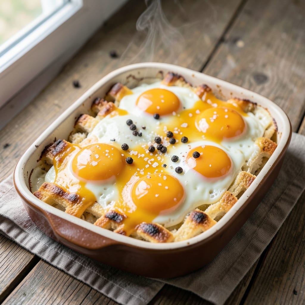Egg Bake Dish Recipe: Fluffy, Cheesy Layers With Crispy Top