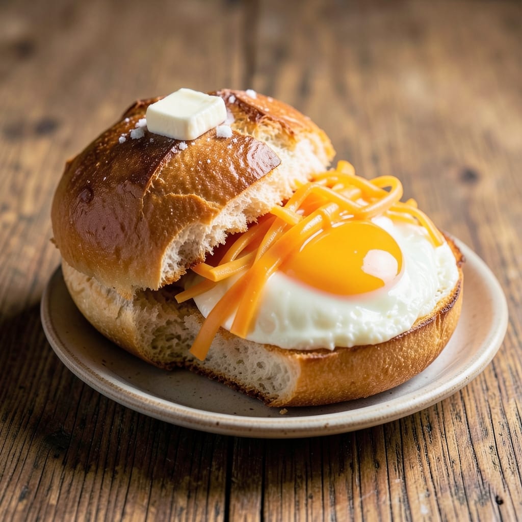 Breakfast Recipes With Egg And Bun: Crispy-Baked Bites With Runny Yolk Magic