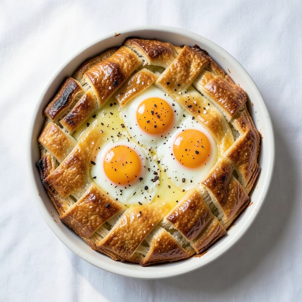 Crispy Egg Tarts Recipe: Golden Crusts and Runny Yolk Delight