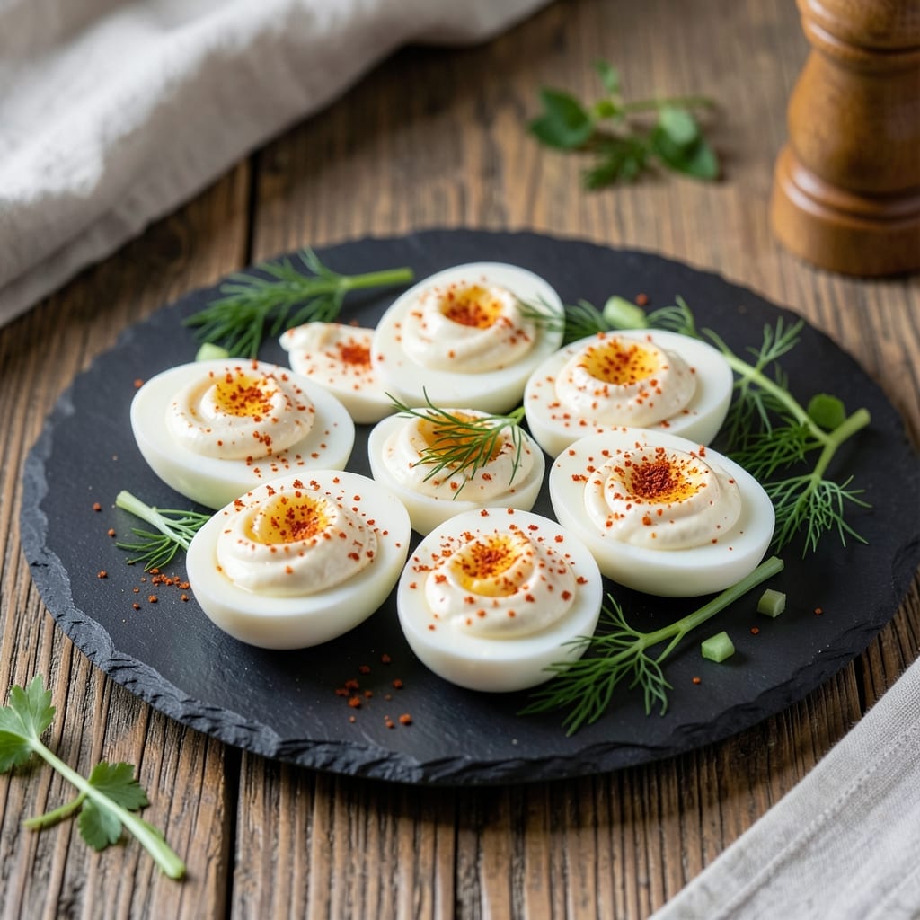 Downshiftology Deviled Eggs Recipe: Celery Crunch Meets Tangy Yogurt Magic