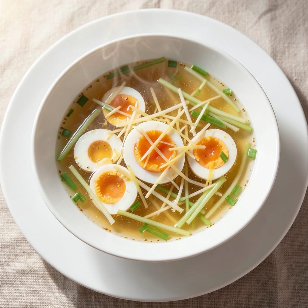 Clear Egg Soup Recipe: Silky Smoothness With Celery and Ginger Warmth