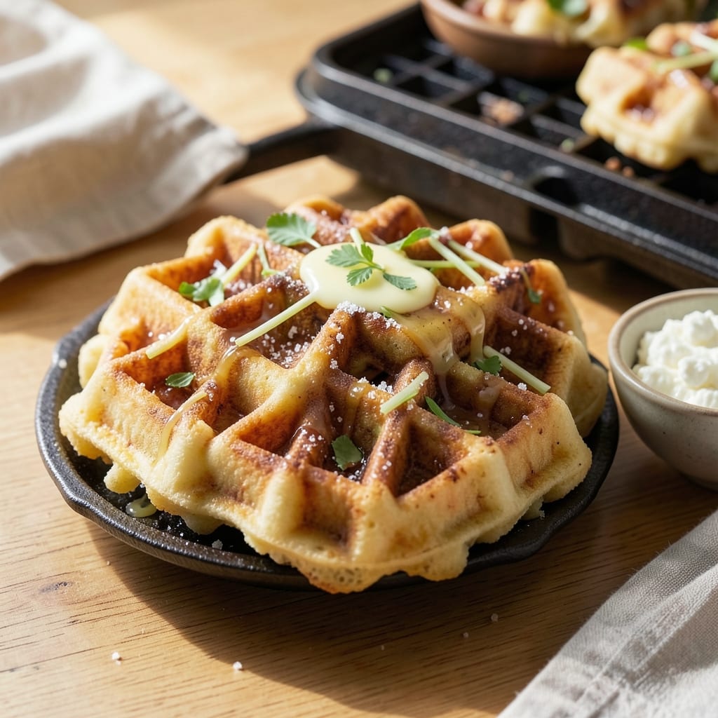 Cottage Cheese Egg Waffle Recipe: Fluffy Clouds With Crispy Celery Crunch