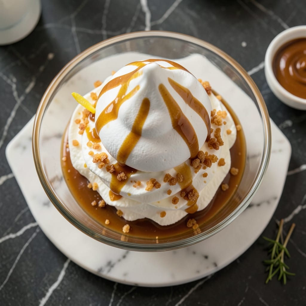 Caramel Dessert Recipe With Egg Whites: Light-as-Air Meringue Clouds