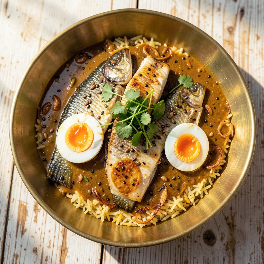 Bengali Fish and Egg Curry Recipe: Fragrant Turmeric and Mustard Seed Magic