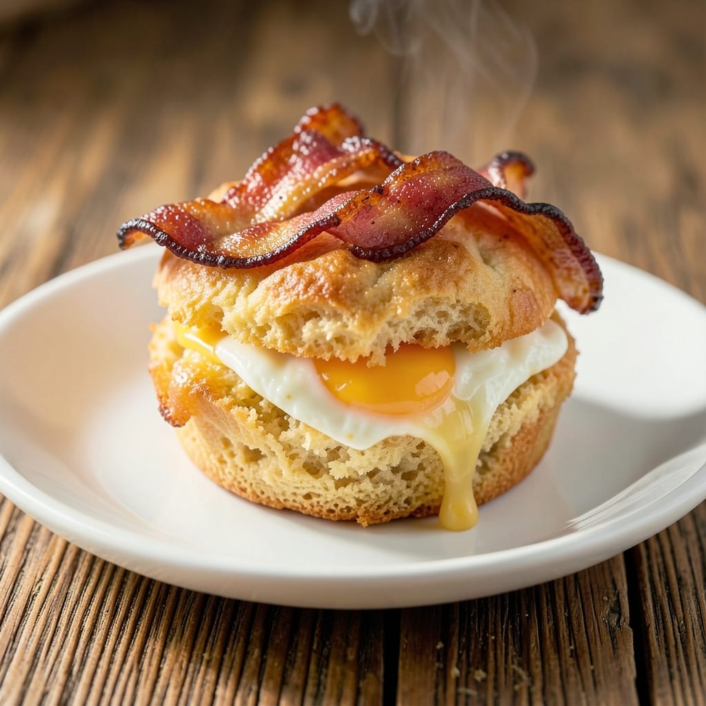 Bacon Egg and Cheese McMuffin Recipe: Crispy Baked Bites With Runny Yolk Magic
