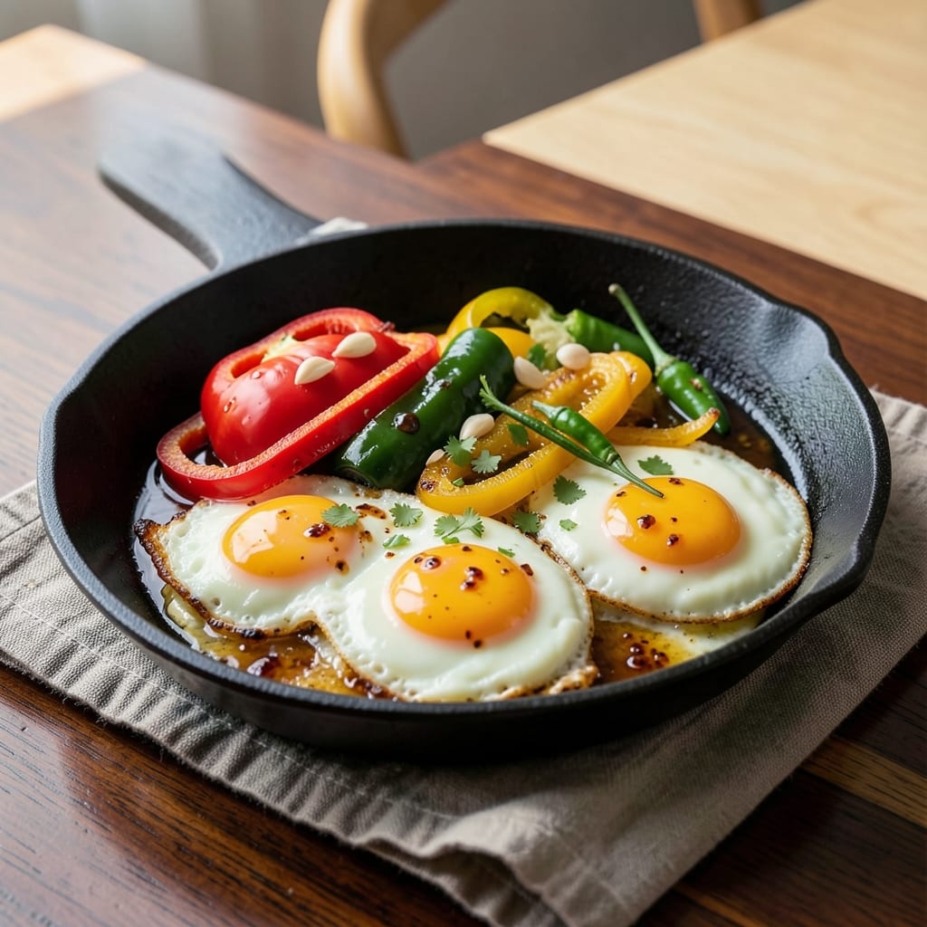 Capsicum Egg Fry Recipe: Spiced Crunch With Runny Yolk Magic