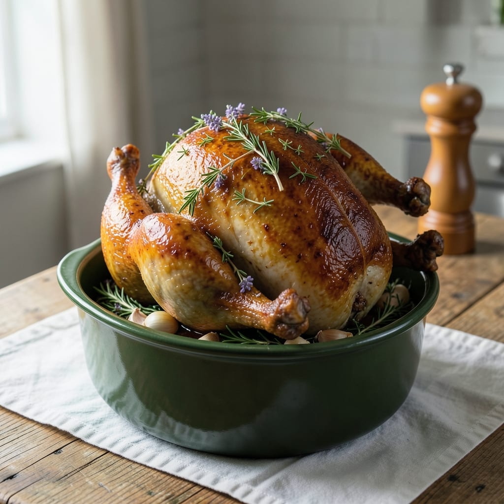 Big Green Egg Ceramic Vertical Turkey Roaster Recipe: Even Cooking for Juicy Dark and White Meat