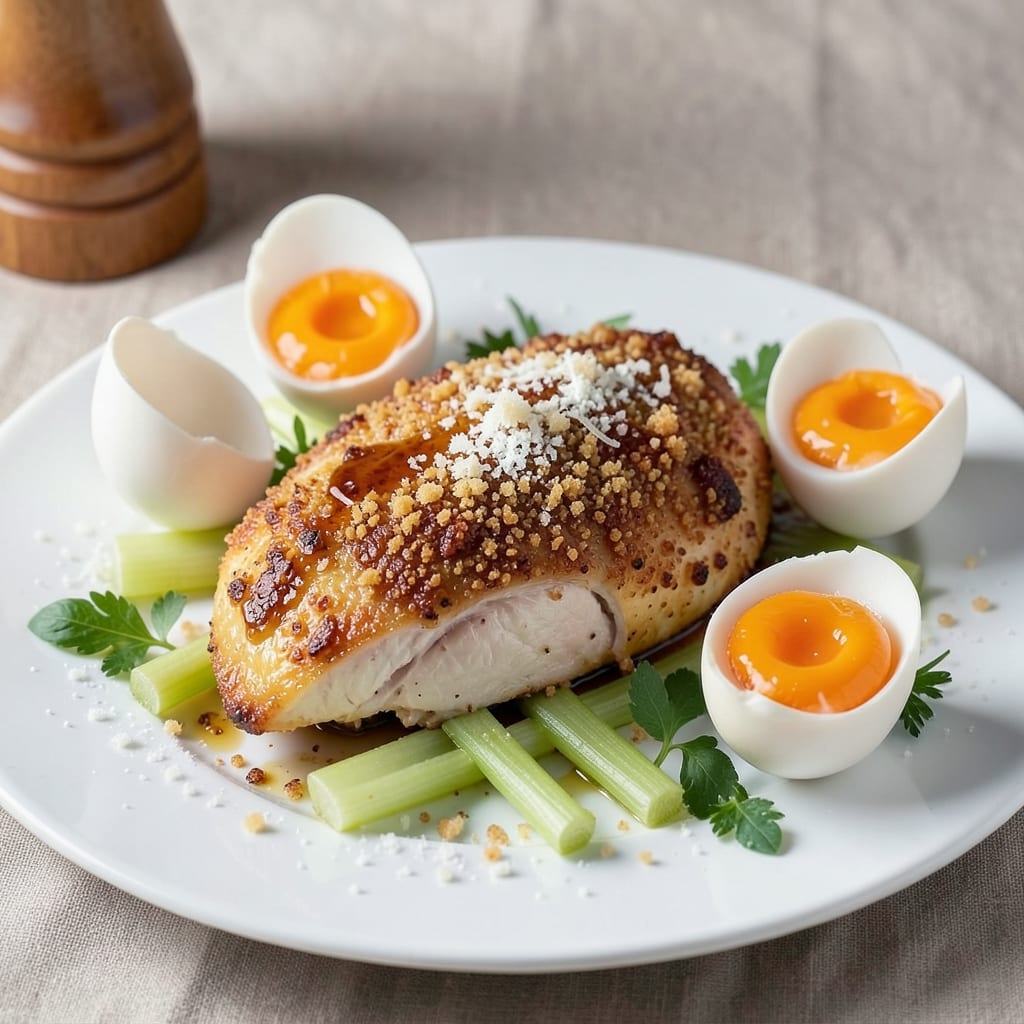 Dragon Egg Chicken Recipe: Crispy Celery-Crusted Bites With Runny Yolk Magic