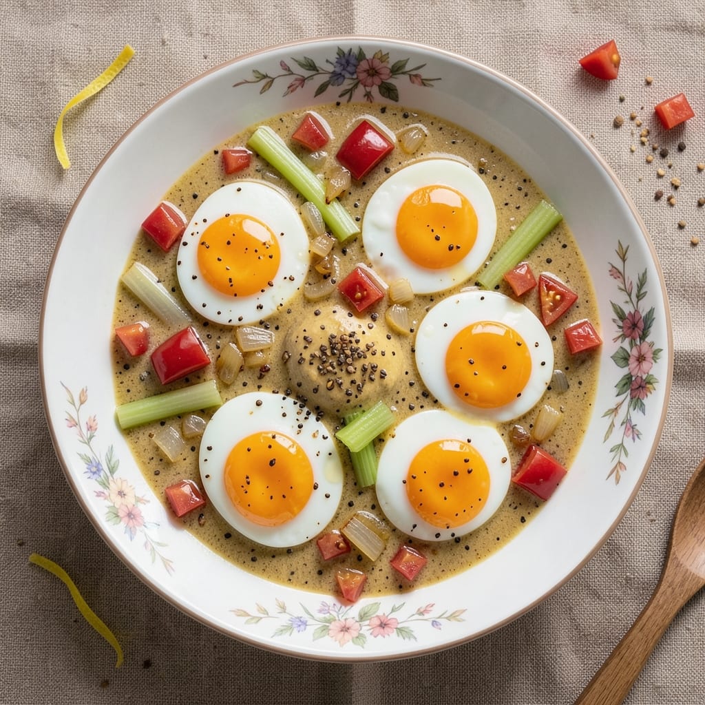 Butter Egg Curry Recipe: Spiced Yogurt and Celery Crust Fusion