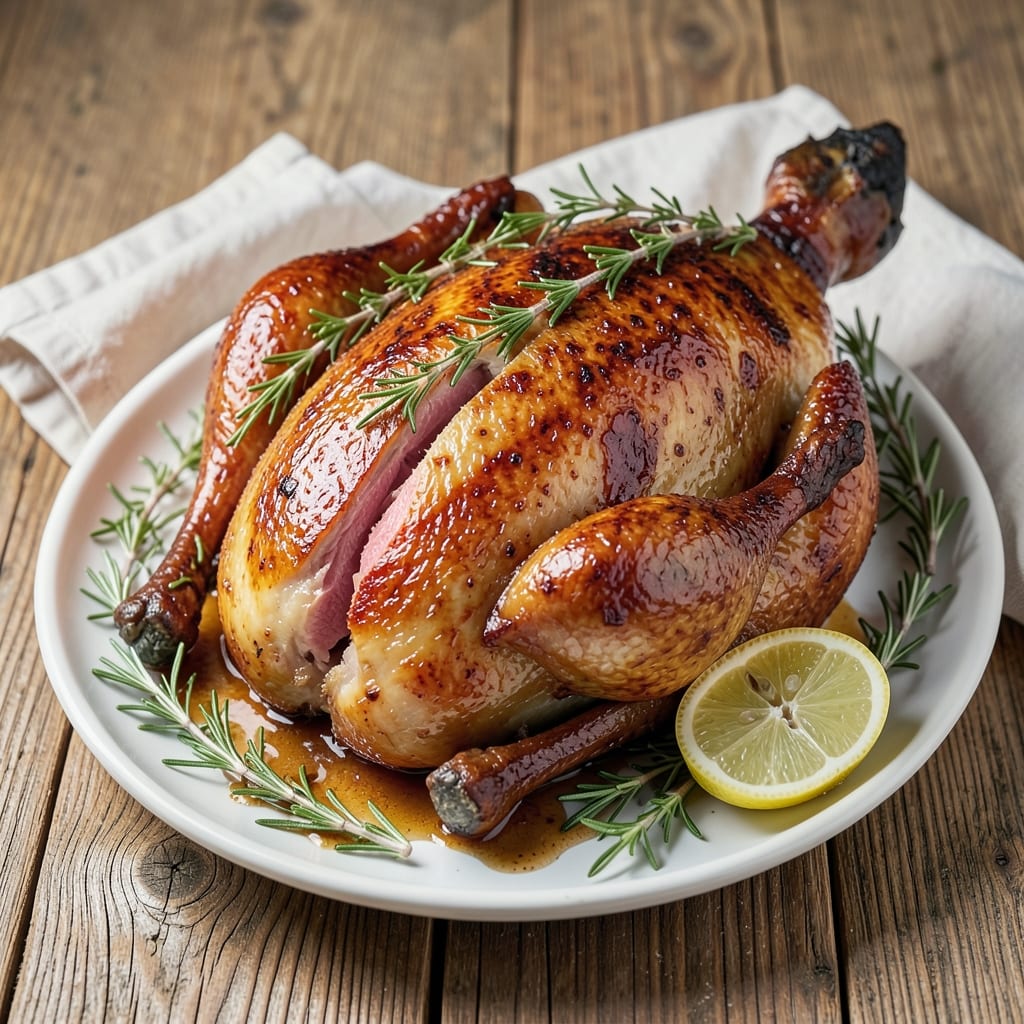 Big Green Egg Goose Recipe: Cast-Iron Roasted With Herbed Butter Crust