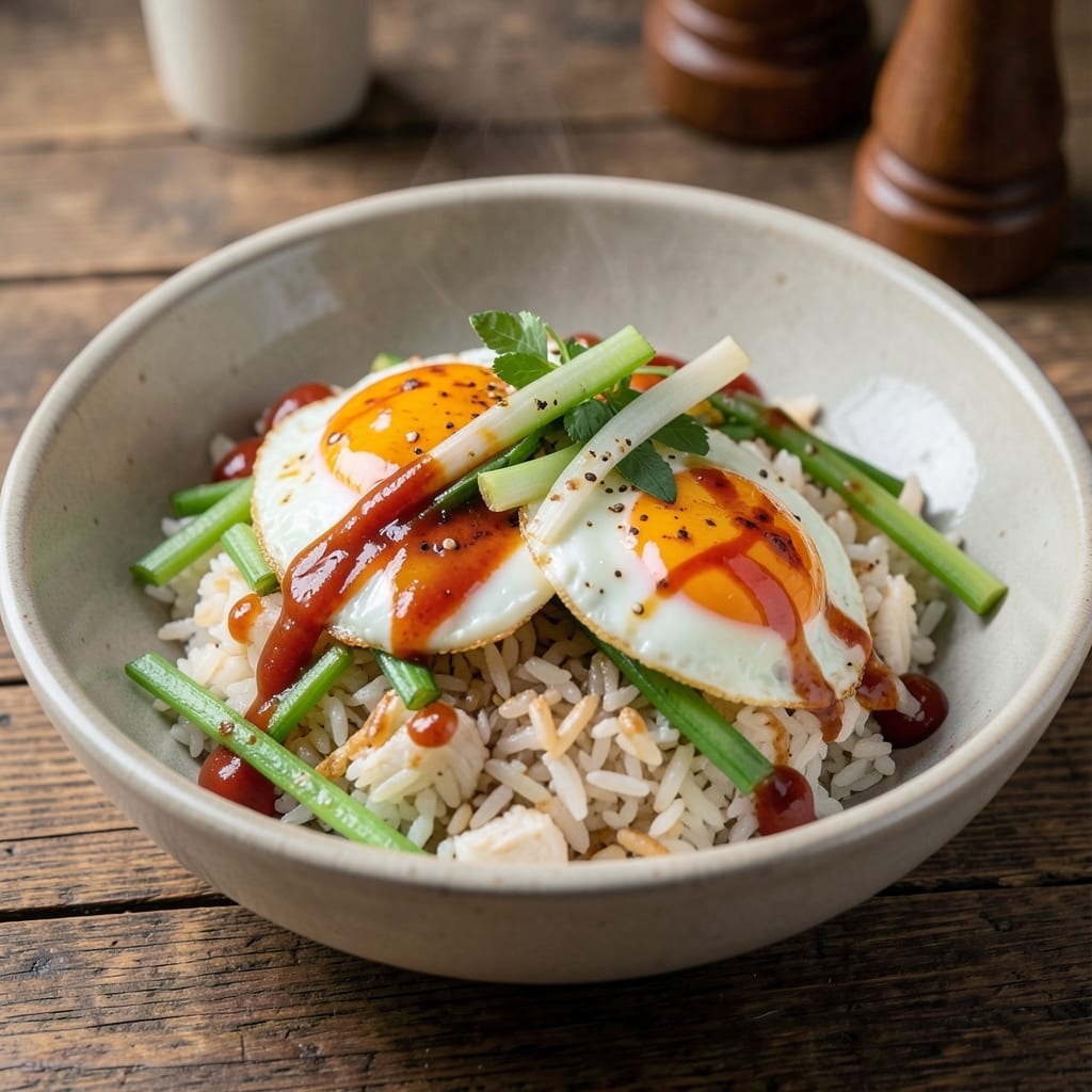 Chilli Egg Fried Rice Recipe: Spicy Celery Crunch With Runny Yolk Streaks