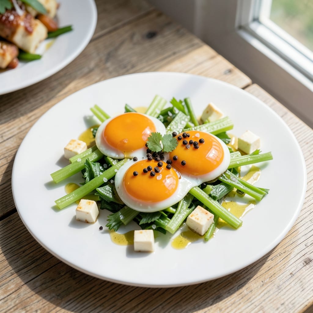Easter Egg Shot Recipe: Crispy Celery Crust With Runny Yolk Magic