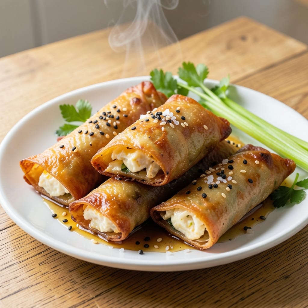 Crispy Fried Egg Rolls Recipe: Crunchy Celery Wraps With Silky Yolk Magic