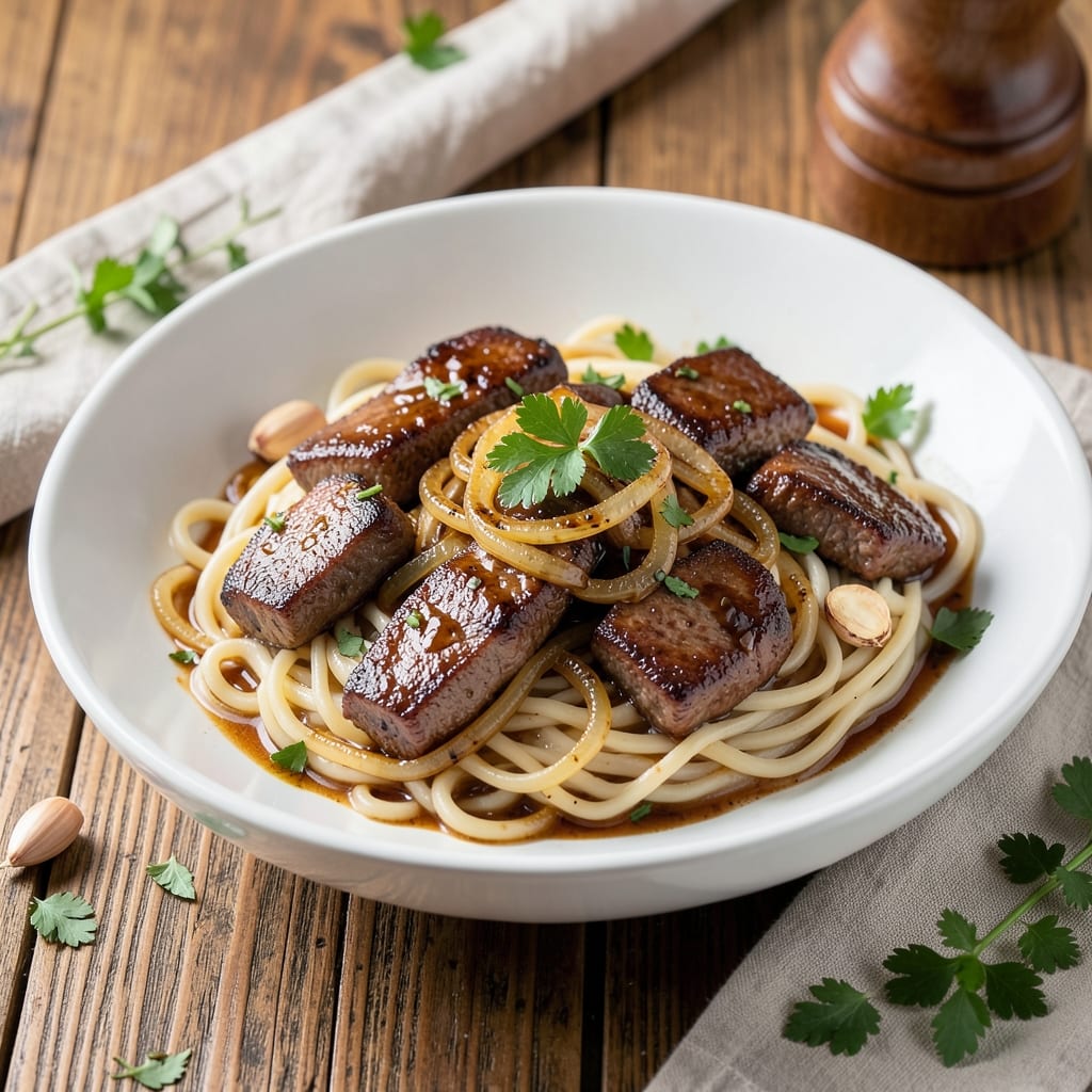 Beef Tips and Egg Noodles Crockpot Recipe: Slow-Cooked Savory Simplicity