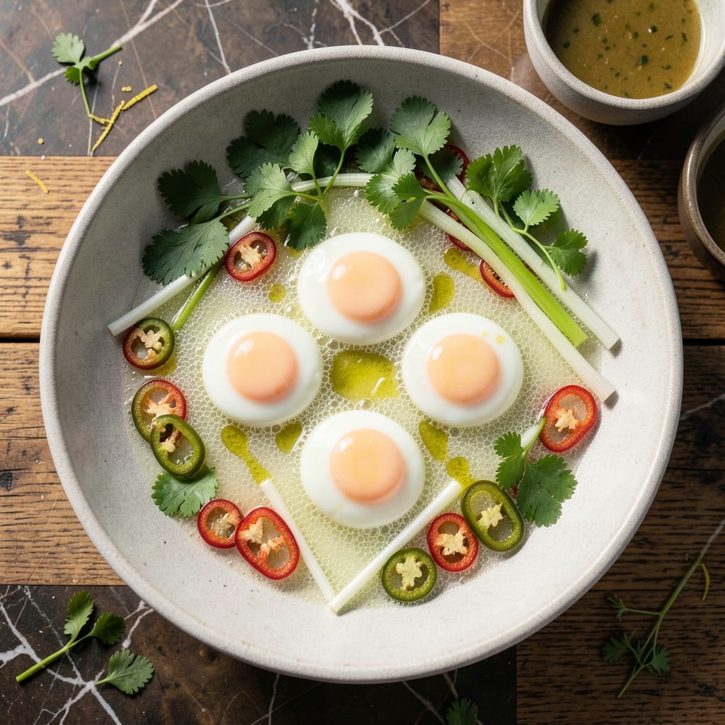 Egg Aguachile Recipe: Zesty Lime-Cured Eggs With Crispy Celery Crunch