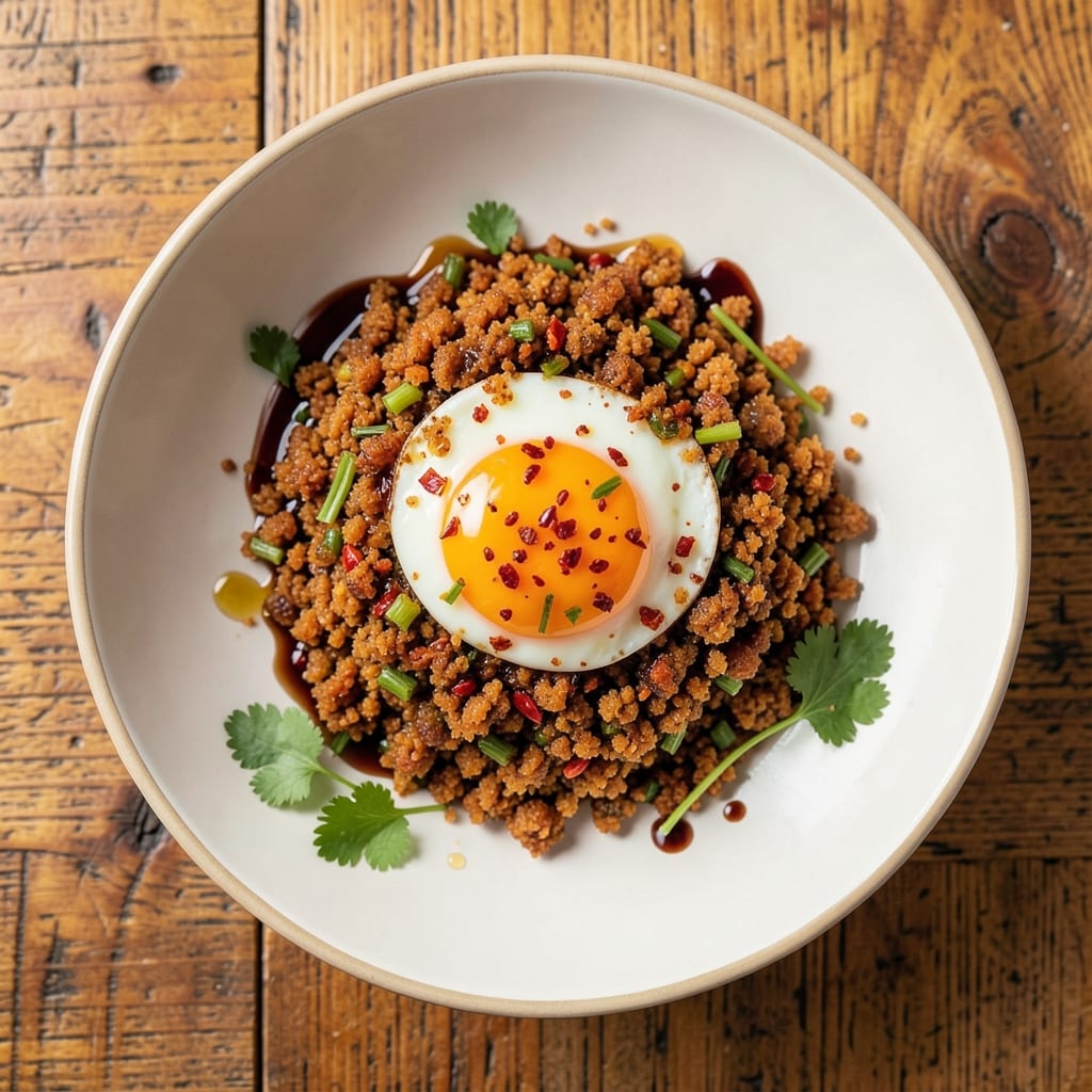 Chili Crisp Fried Eggs Recipe: Crunchy Celery Crust Meets Runny Yolk Magic