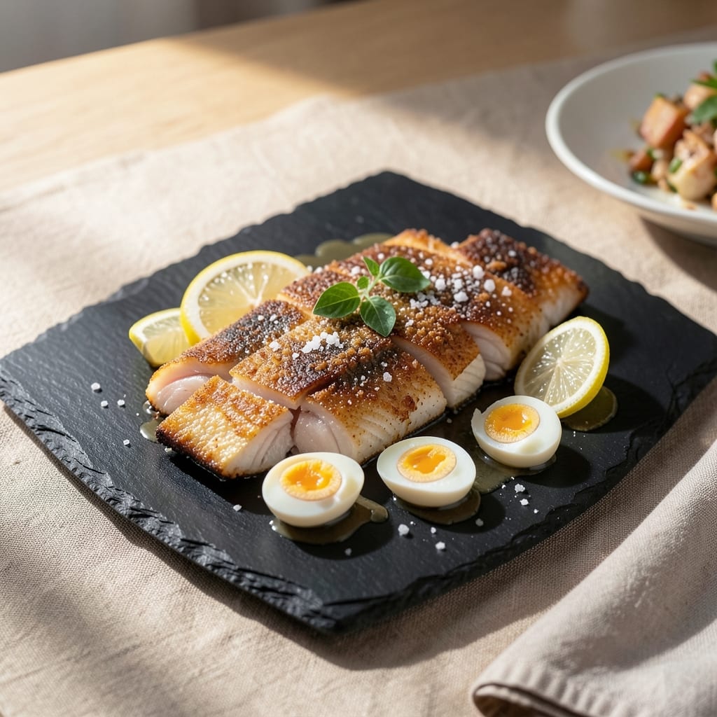 Crispy Fish Skin With Salted Egg Yolk Recipe: Crunchy Crust and Luxurious Yolk Streaks
