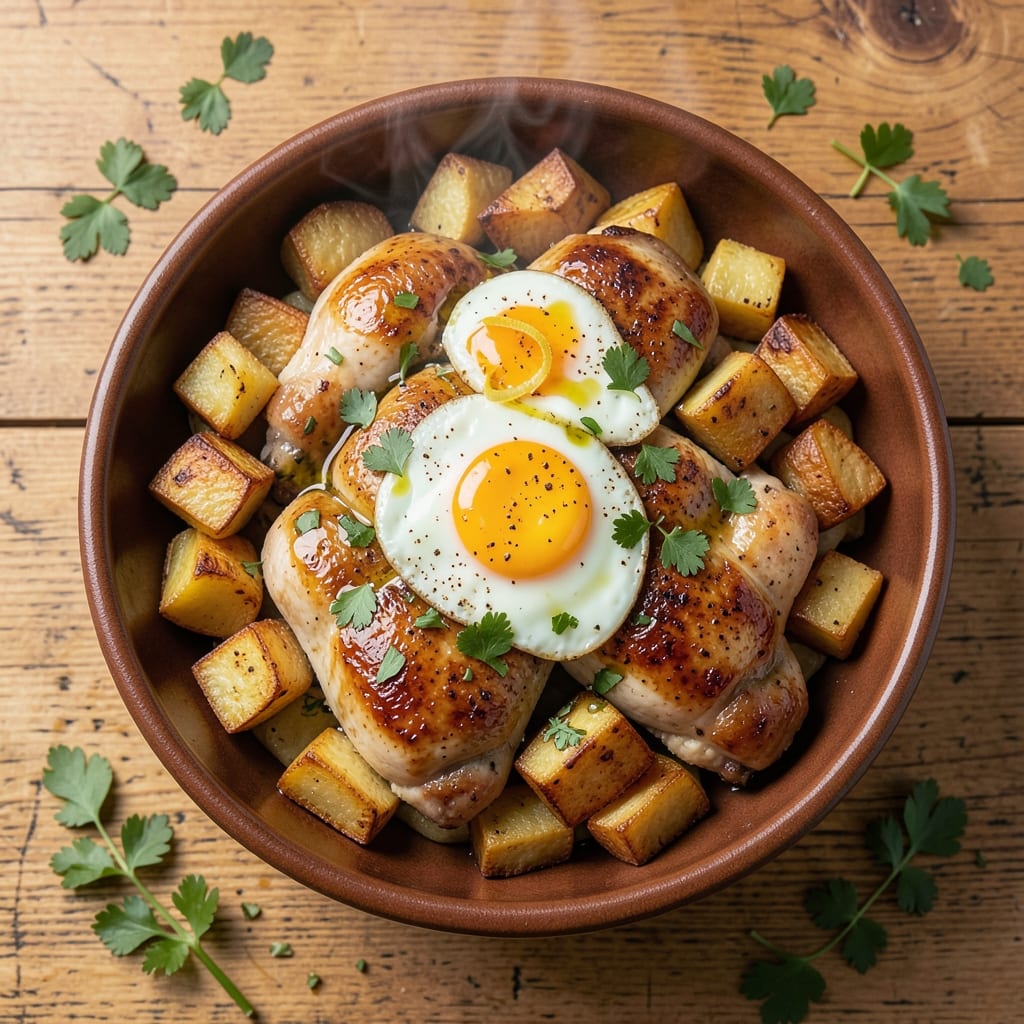 Chicken, Egg, and Potato Recipe: One-Pan Hash with Crispy Edges and Fluffy Centers
