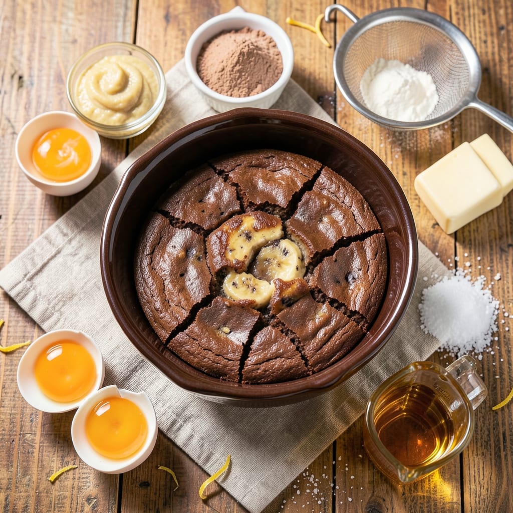 Banana Egg Cocoa Powder Brownie Recipe: Fudgy Depth With Silky Egg Ribbons