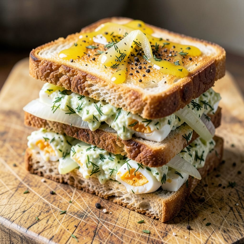 Dill Egg Salad Sandwich Recipe: Celery-Crusted Freshness in 10 Minutes