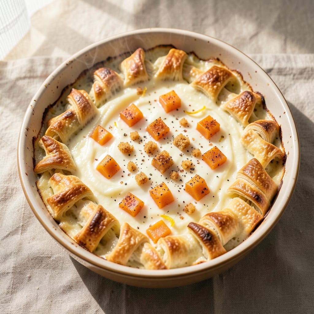Crescent Egg Bake Recipe: Flaky Pastry Crunch With Creamy Yolk Rivers