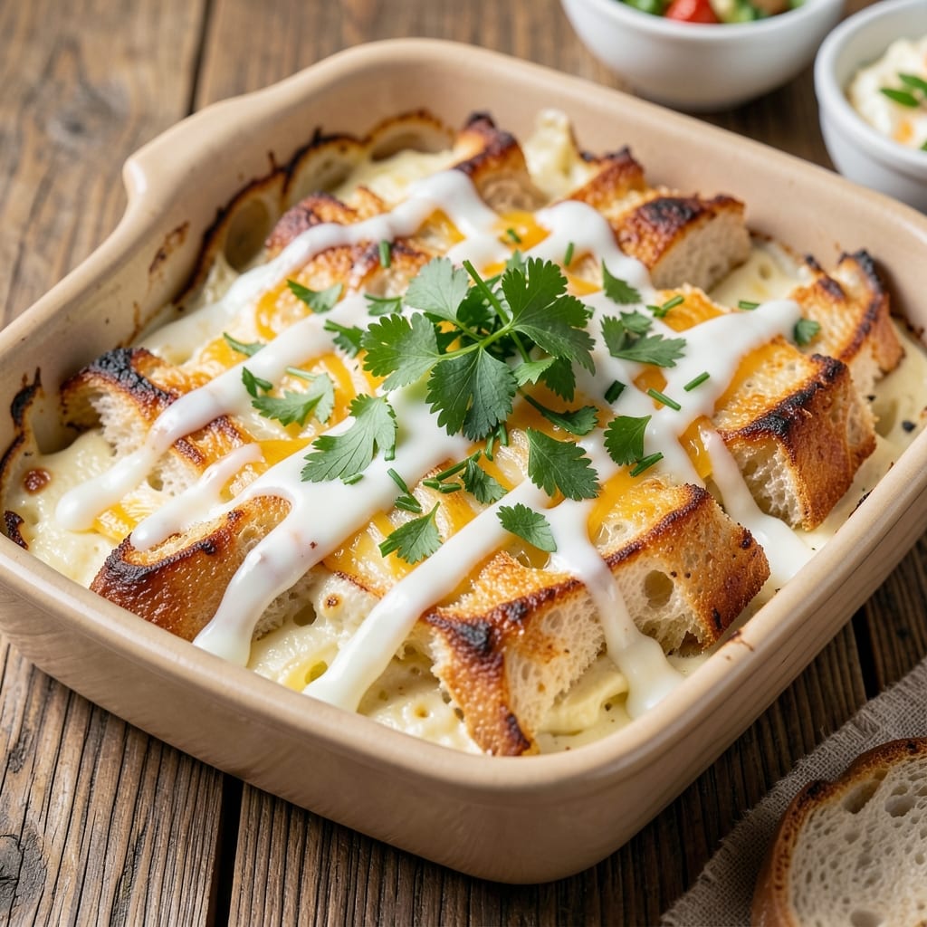 Brunch Egg Bake Recipe: Fluffy Cheese and Herb Clouds in One Dish
