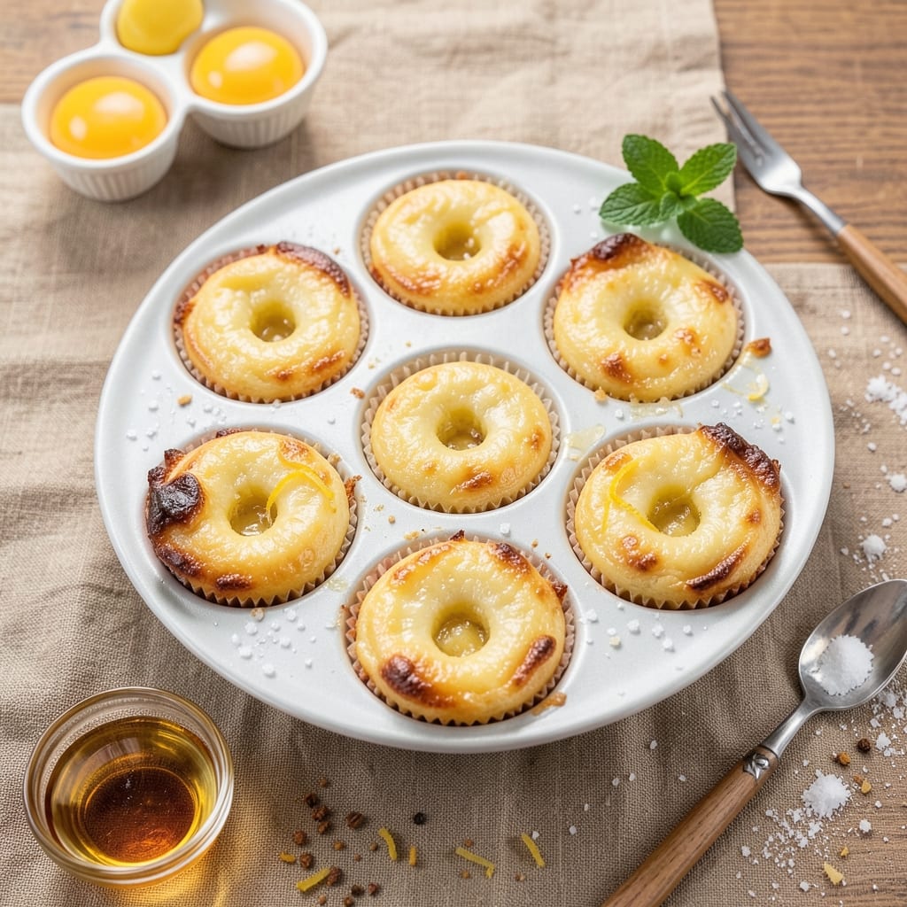 Egg Bake Recipe in Cupcake Pan: Individual Custard Cups With Golden Crusts