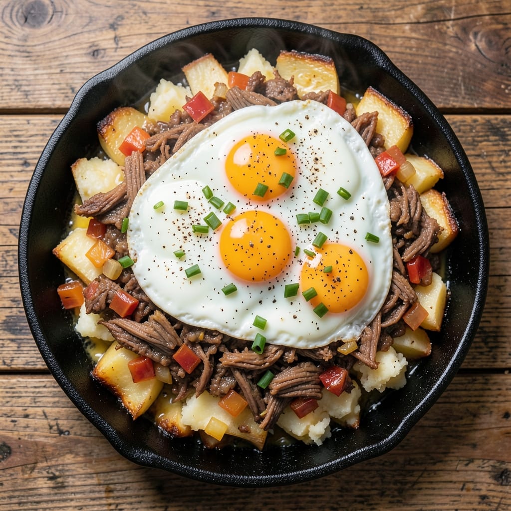 Corned Beef Hash and Egg Casserole Recipe: Savory Breakfast Layers With Crispy Top