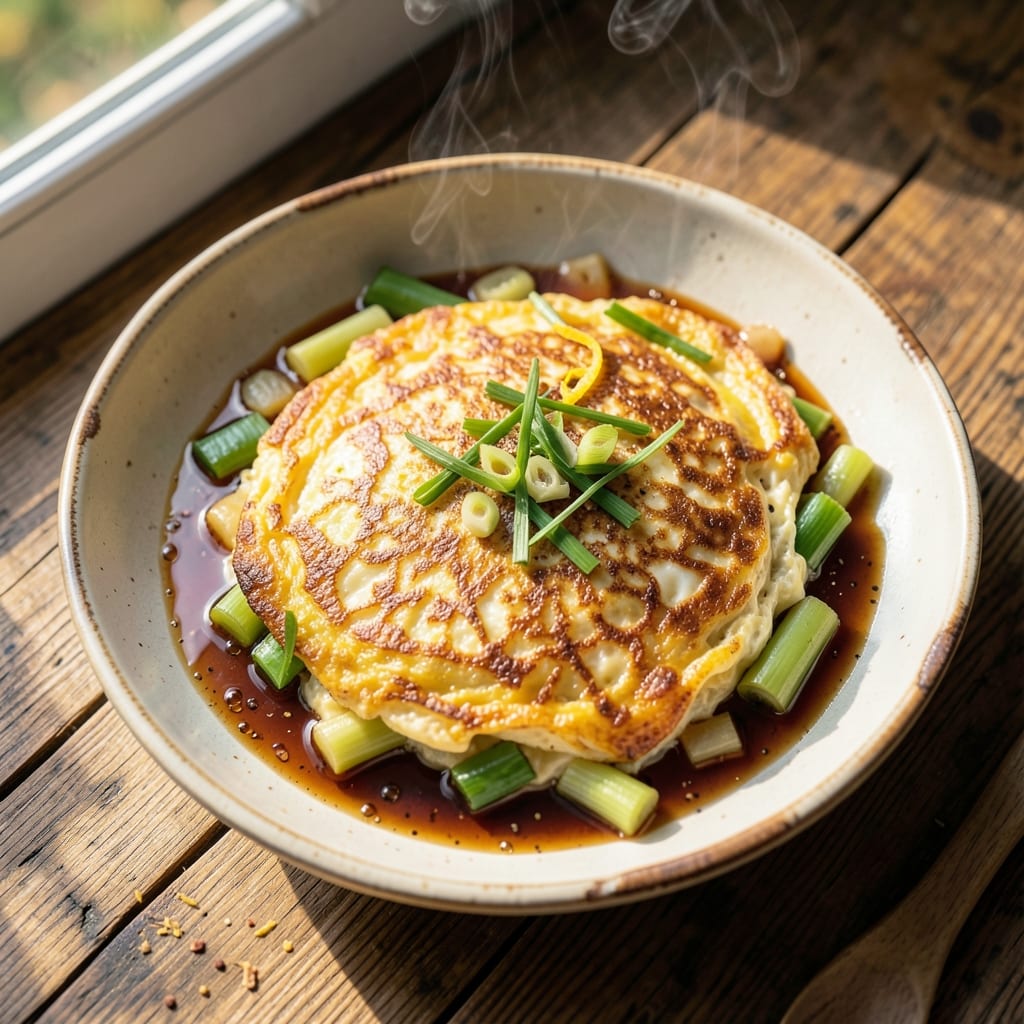 Baked Egg Foo Young Recipe: Crispy Celery Crust With Silky Yolk Hearts