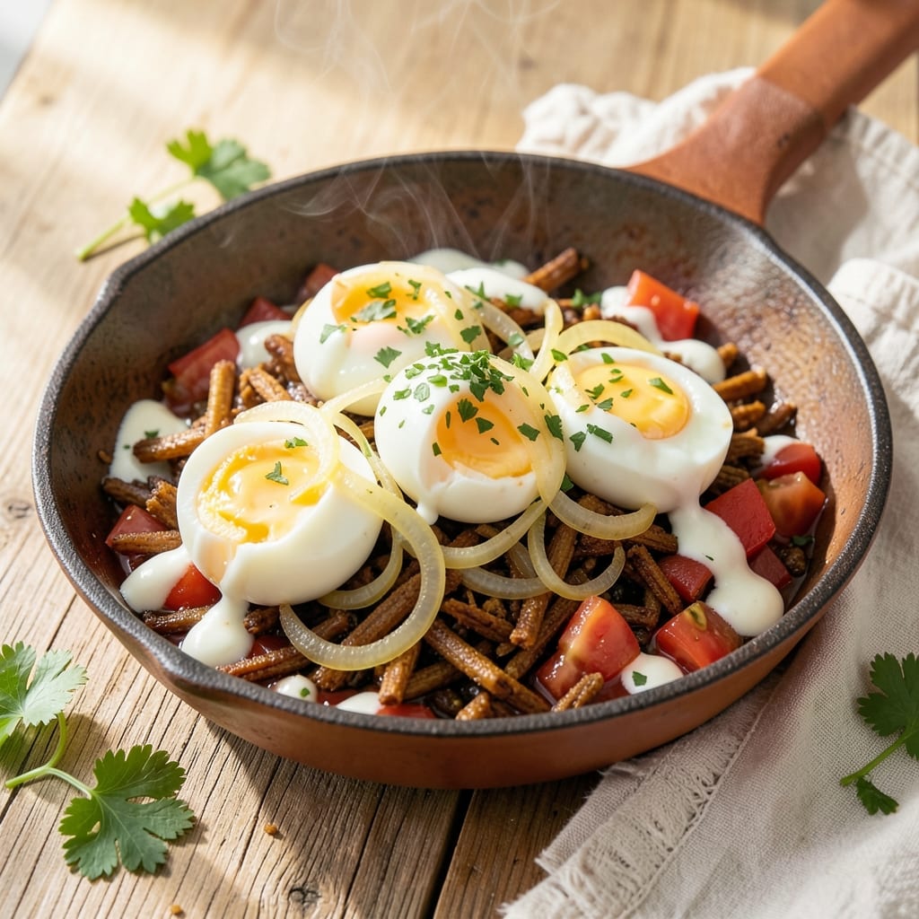 Boiled Egg Bhurji Recipe in Marathi: Spiced Yogurt Scramble With Crispy Celery Crunch