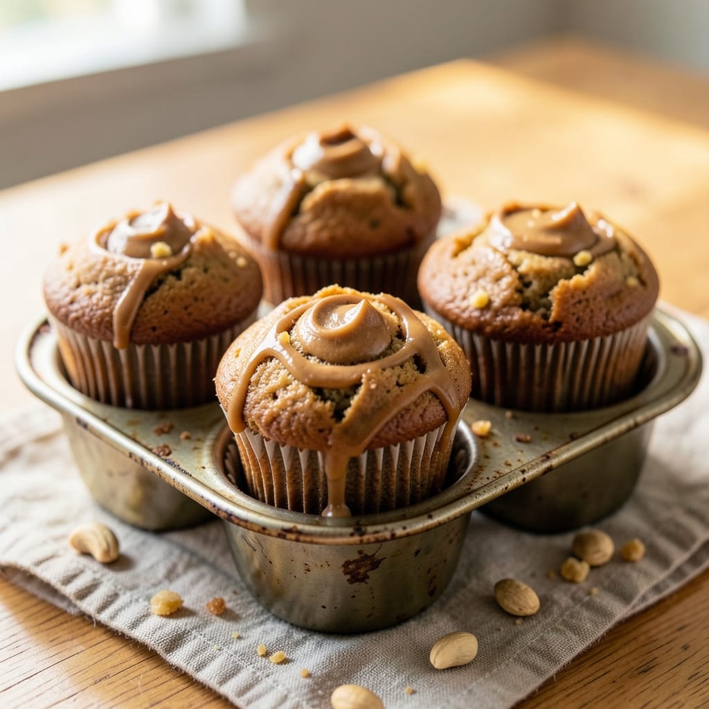 Banana Egg Peanut Butter Muffins Recipe: Moist Bites with Nutty-Sweet Swirls